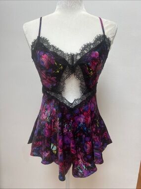 Victoria's Secret satin sleep romper